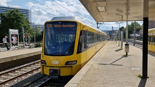 Stadtbahn Stuttgart  Mitfahrt in der kompl U8 von Nellingen Ostfildern bis Vahingen Bhf im DT812 [upl. by Aerdnuahs312]