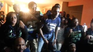 Seahawks Superbowl 49 reaction PRICELESS [upl. by Nemzzaj]