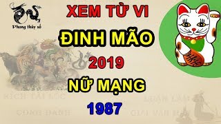 Tử vi tuổi Đinh Mão năm 2019 nữ mạng 1987  Giải VẬN HẠN  Kích TÀI LỘC  ĂN NÊN LÀM RA [upl. by Eisyak]