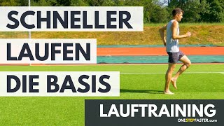 Lauftechnik verbessern  Schneller Laufen mit der richtigen Basis für einen effizienten Laufstil [upl. by Lledyl88]