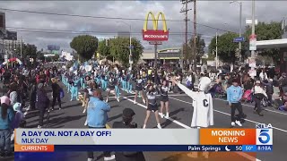 SoCal celebrating the life of Dr Martin Luther King Jr with parades and exhibitions [upl. by Aimahc]