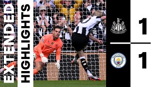 Newcastle United 1 Manchester City 1  EXTENDED Premier League Highlights [upl. by Evelin]