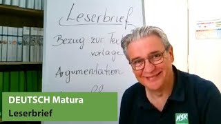 Wie schreibt man einen Leserbrief  Deutsch Matura [upl. by Anagrom832]