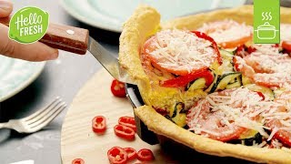 Vegetarische Quiche mit Ricotta  Quiche Rezept [upl. by Ecnerret]