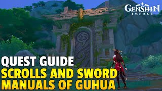 Scrolls and Sword Manuals of Guhua  Quest Guide  Genshin Impact [upl. by Reffotsirhc]