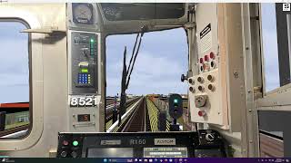 OpenBVE R160B Alstom A Train to Ozone ParkLefferts Blvd [upl. by Broddie104]