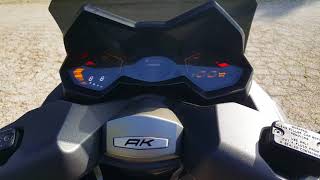 Ak 550 kymco scarico exhaust akrapovic sound stickers adesivi racing tmax tuning [upl. by Manno]