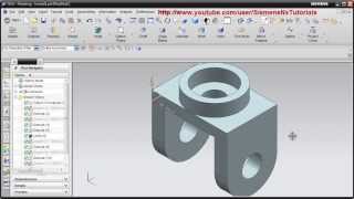 Siemens Nx CAD Basic Modeling Training Tutorial for Beginner  1  UG NX [upl. by Acirederf]