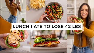 Easy lunches I ate to lose 42 lbs high protein  low calorie [upl. by Regan507]