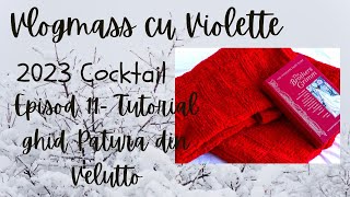 Vlogmass cu Violette 2023 Episod 11 Patura tricotata Velutto Tutorial ghid [upl. by Ayoted965]