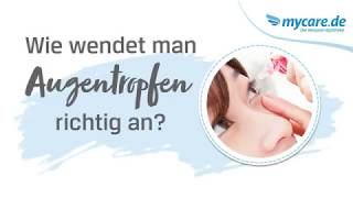 Wie wendet man Augentropfen richtig an [upl. by Maillil]