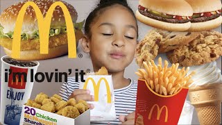 I Try Everything On Mc DONALDS DOLLAR MENU  KIDS First Time Eating Mc DONALDS [upl. by Drhcir]