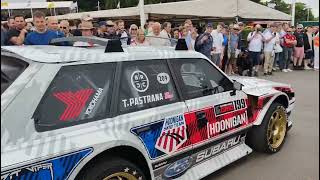 Travis Pastrana in paddock  new Subaru pure sound  Goodwood Festival of Speed 2022 [upl. by Aras]