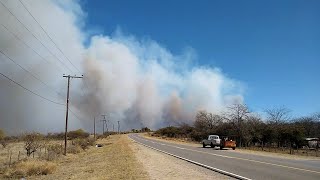 full video bomberos en accion por incendio forestal en calamuchita cordoba  full video fire dept [upl. by Townie727]