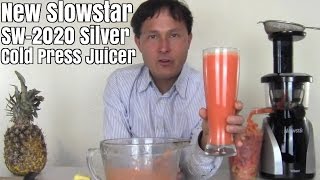 NEW Slowstar SW2020 Silver Cold Press Juicer [upl. by Elysee224]