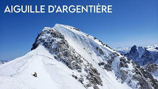 🎿 Aiguille dArgentière  Voie Normale ski 2021 [upl. by Lexi538]