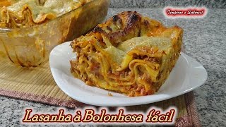 LASANHA À BOLONHESA receita fácil de Temperos e Sabores [upl. by Samaria]