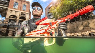 I Found a NERF Fortnite Gun Underwater in the River Scuba Diving [upl. by Vivia]