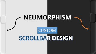 Neumorphism ScrollBar Design Using Pure CSS  Neumorphic Scrollbar Using Pure HTML and CSS [upl. by Westley]