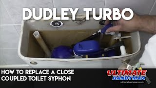 How to replace a close coupled toilet syphon  Dudley Turbo [upl. by Means623]