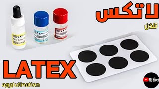 شرح نظري وعملي تقنية اللاتكس على الشريحة Latex slide agglutination [upl. by Solon]