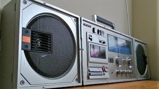 HUGE Sony CFS88 foldup boombox from 1981 [upl. by Yovonnda]