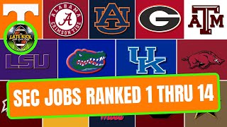 Ranking SEC Footballs Best Jobs 114 Late Kick Cut [upl. by Eirameinna]