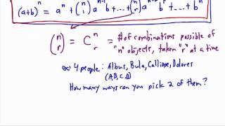 Binomial theorem intro  IB Math GCSE A level AP [upl. by Ocker302]