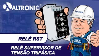 Vídeoaula  Relé Supervisor de tensão trifásica  RST [upl. by Carmelle]