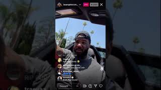 Rapper The game Losangelesconfidential plays pop smoke music on ig Live [upl. by Leonardo]