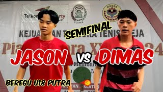 JASON SPSO vs DIMAS Setya 🏓🏓 Semifinal Beregu U18 Putra Piala Binora XXV [upl. by Dowling734]