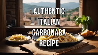 Authentic Italian Carbonara Recipe🤌🇮🇹🍽️ [upl. by Hajar]