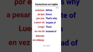 Conectores en inglés aprenderingles [upl. by Sarazen]