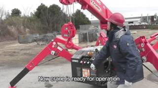 Furukawa UNIC MiniCrawler Cranes Operations Guide [upl. by Anatolio333]