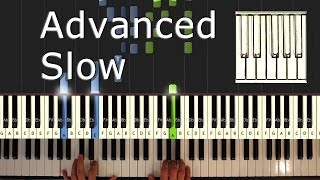 Bach  Prelude in C Major  Piano Tutorial Easy SLOW  Bach  How To Play synthesia [upl. by Bilicki]