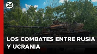 Nuevas imágenes de los intensos combates entre RUSIA y UCRANIA en el frente de batalla [upl. by Leina]