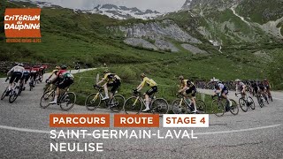 Dauphiné 2024  Route stage 4  Parcours de létape 4 [upl. by Hannad]