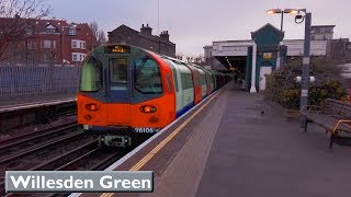 Willesden Green  Jubilee line  London Underground  1996 Tube Stock  S8 Stock [upl. by Dodie]