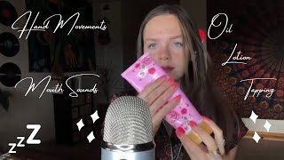 Gracie K Lotion Oil amp Liquid Sounds Compilation  Personal Attention Mouth Sounds Hand Movements [upl. by Assiram]