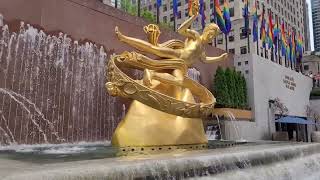 Walking Tour of Rockefeller Center  NYCs Famous Cultural Landmark [upl. by Ennayrb]