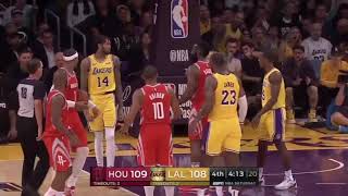 LAKERS VS ROCKETS FULL FiGHTBRAWL [upl. by Henka]