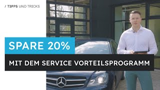 So SPARST du 20 an Werkstattkosten  MercedesBenz Service VorteilsProgramm erklärt [upl. by Elyad]