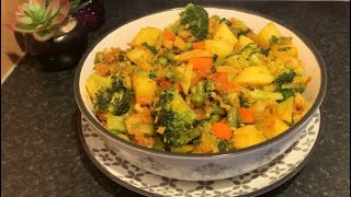 Mixed Steamed Vegetables Recipe  How To Make Mixed Steamed Vegetables [upl. by Egap]