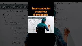 superconductor as perfect diamagnetic shortsvideo youtubeshorts physics engineeringphysics [upl. by Akehsar]