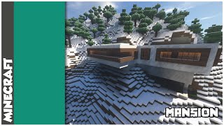 THE BEST MODERN HILLSIDE MANSION IVE BUILT IN MINECRAFT [upl. by Lissa]