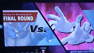 Incineroar vs master hand and crazy hand super smash bros ultimate classic mode [upl. by Trebmer]