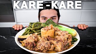 RESTAURANT STYLE FILIPINO BEEF KARE KARE  KARE KARENG BALAT NG BAKA AT TUWALYA [upl. by Lilyan]