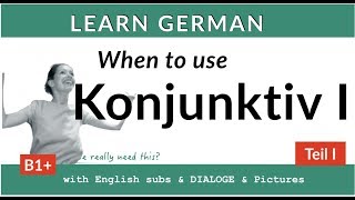 Konjunktiv I  When to use the Konjunktiv I in German I [upl. by Eikcin]