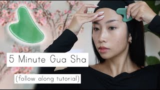 Daily 5 Minute Gua Sha Follow Along Tutorial [upl. by Yates585]