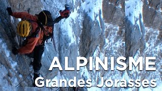 2 Les Grandes Jorasses Face Nord Voie Colton MacIntyre Chamonix Mont Blanc alpinisme montagne [upl. by Jammal]